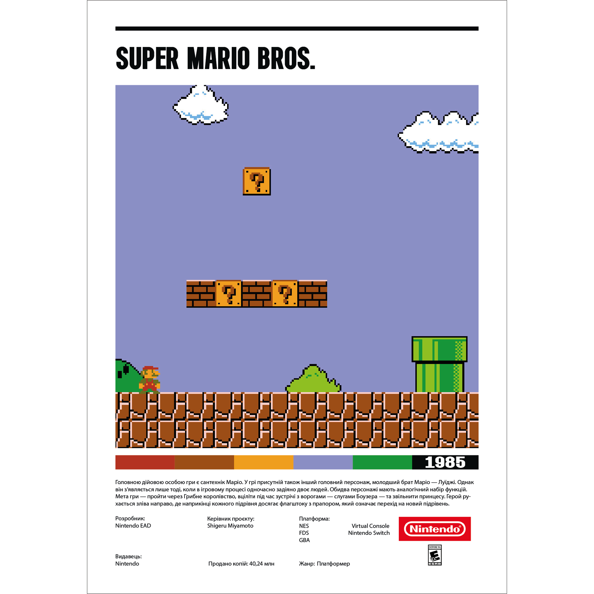 Постер "Super Mario Bros"