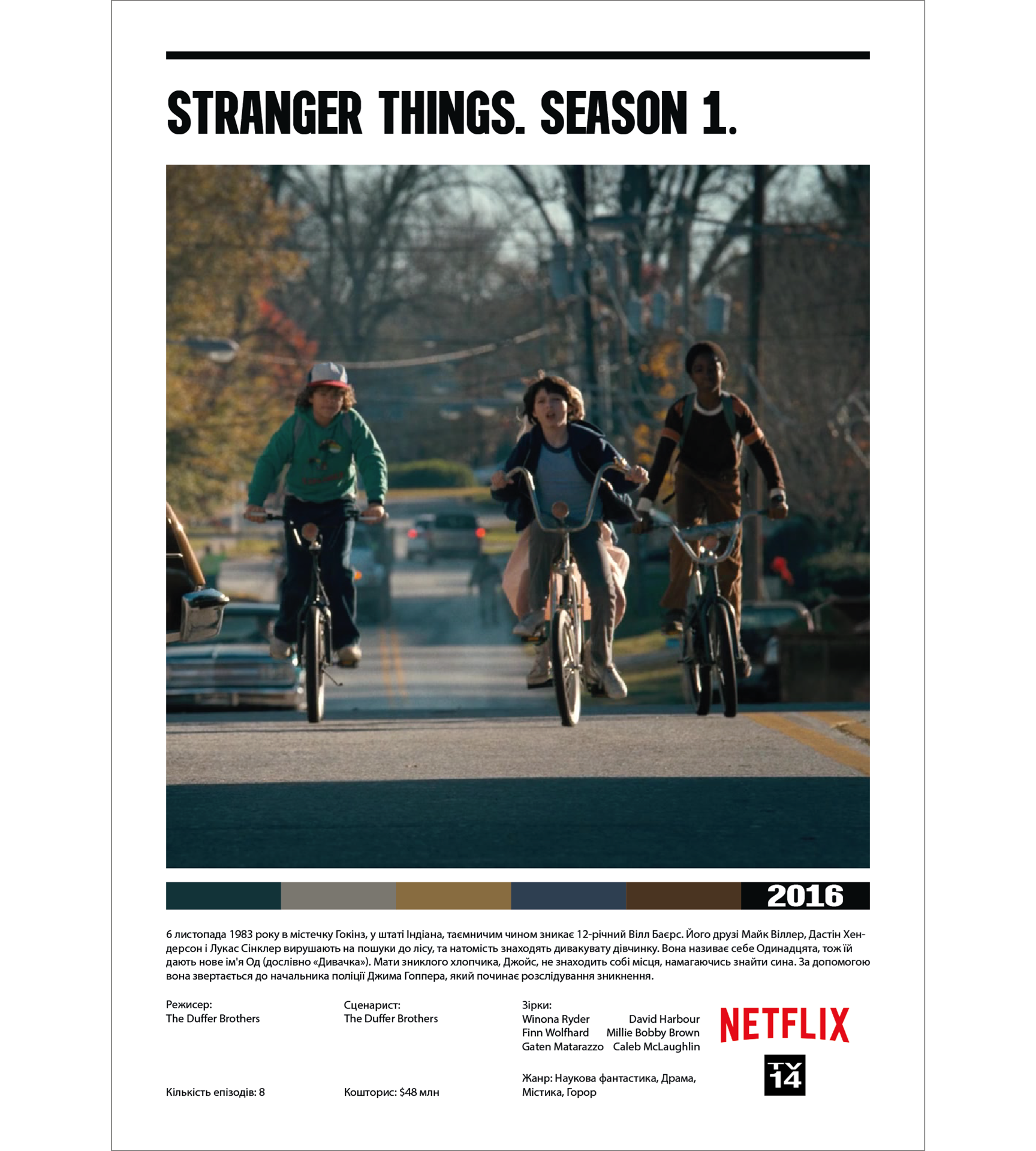 Постер "Stranger Things. Season 1"