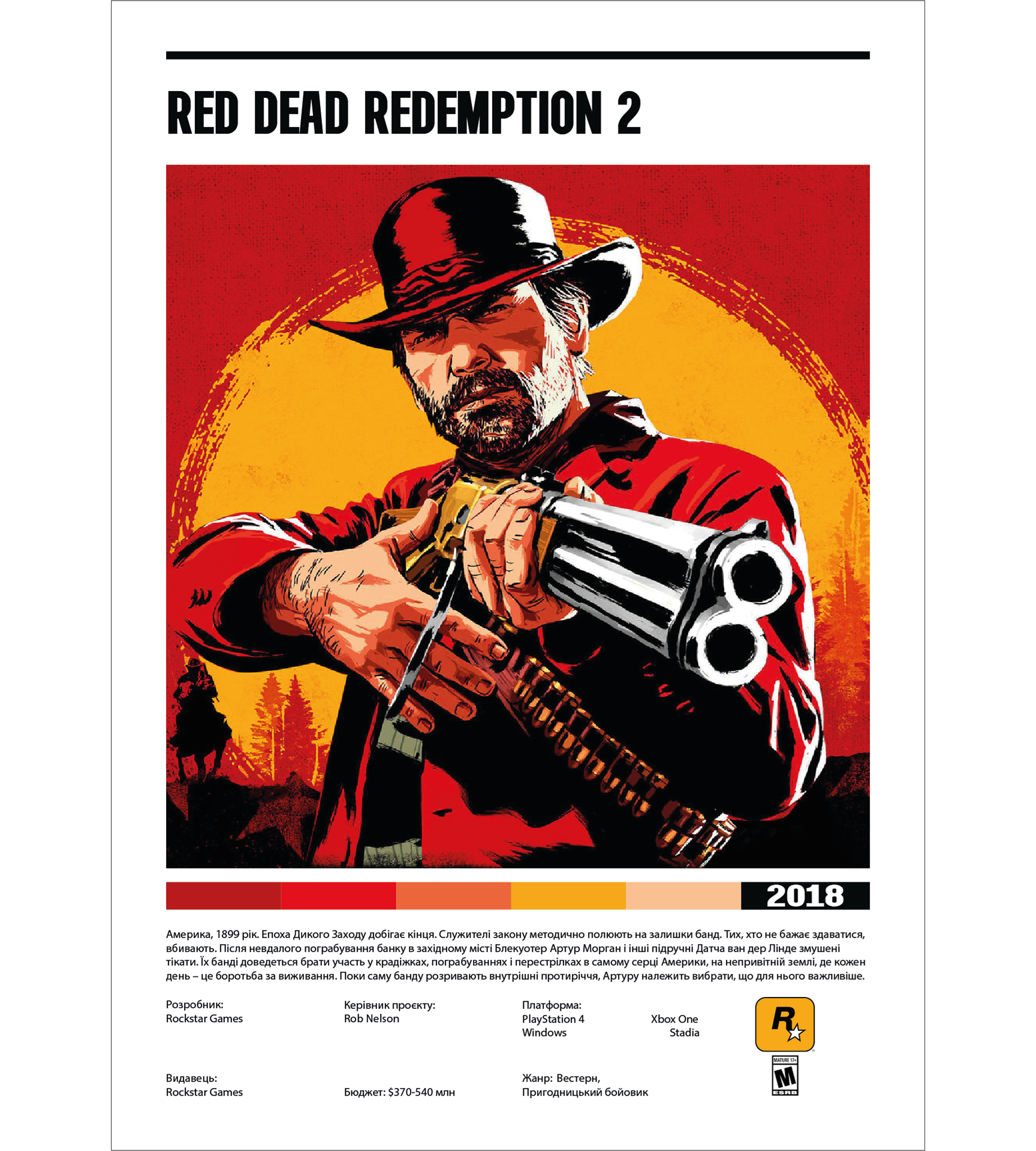 Постер "Red Dead Redemption 2"