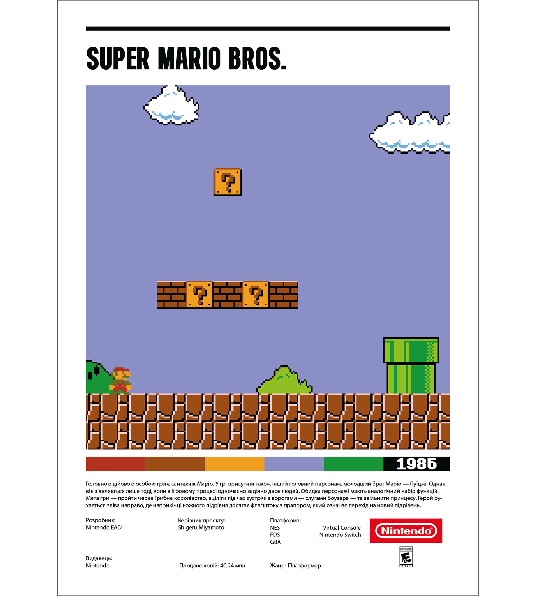 Постер "Super Mario Bros"