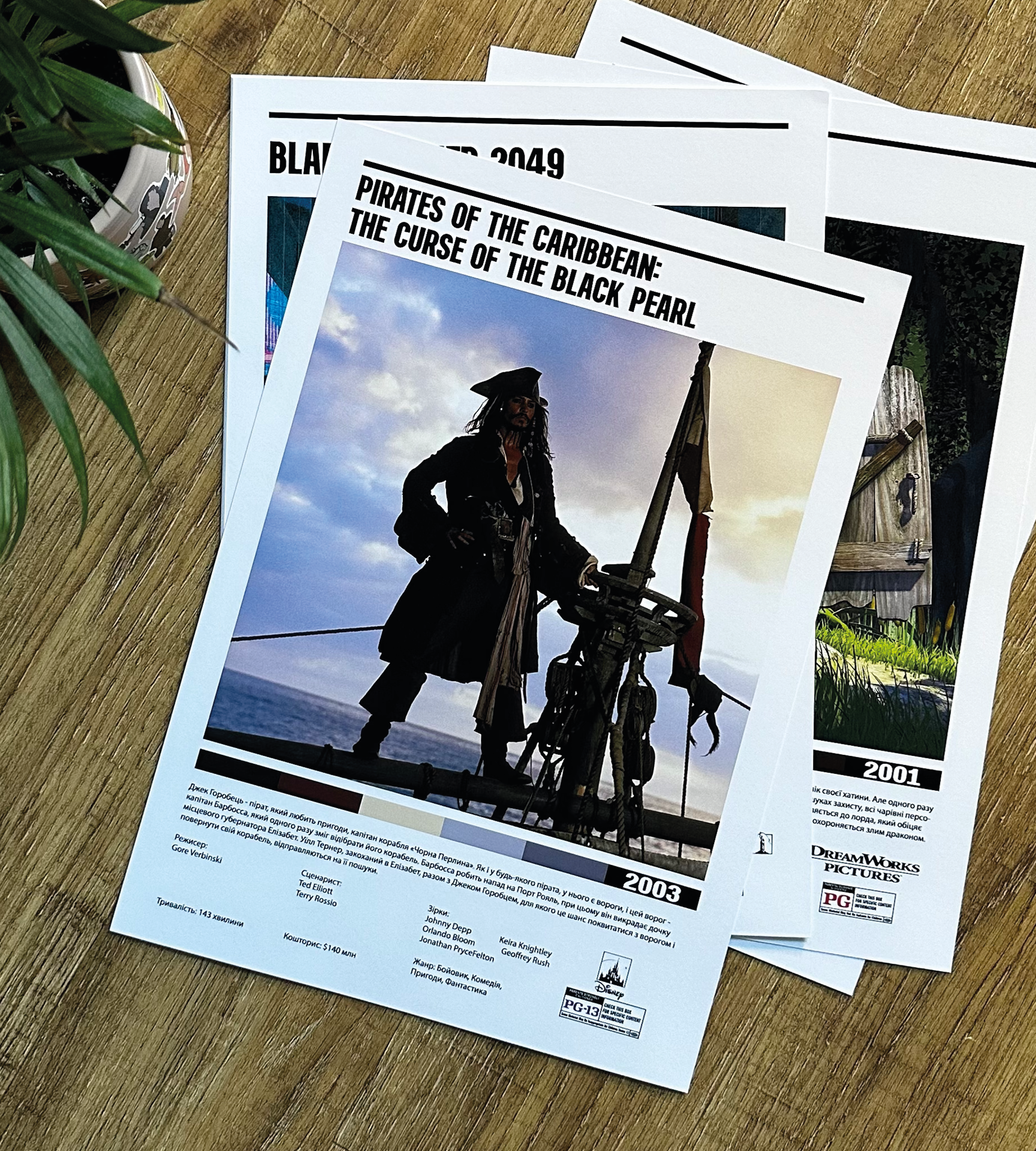 Постер "Pirates of the caribbian. The curse of the black pearl"